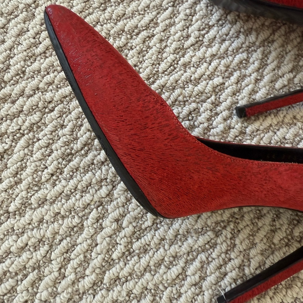 Saint Laurent Red Women's Heels - Picture 4 of 7